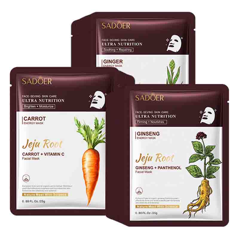 Ginger Tea - 5pcs SADOER Plant Roots Face Mask