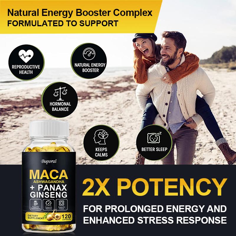 Maca, Panax Ginseng, Ashwagand - Ginger Tea recension och pris