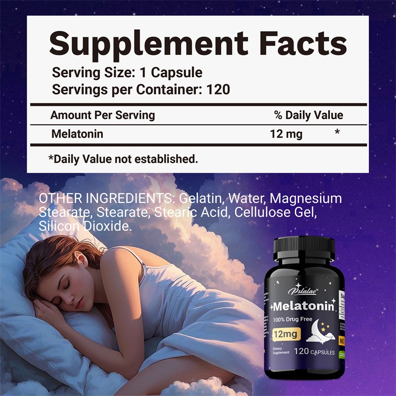 Melatonin 12mg - Relieves Anxi - Health Wellness recension och pris