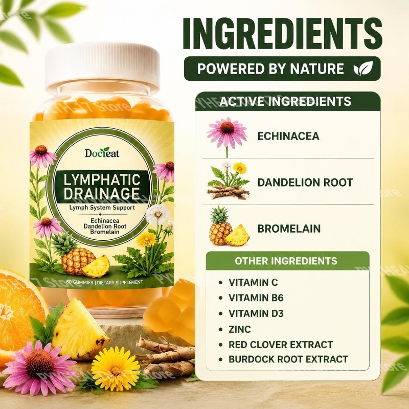 Docteat Lymphatic System Suppo - Herbal Supplement recension och pris