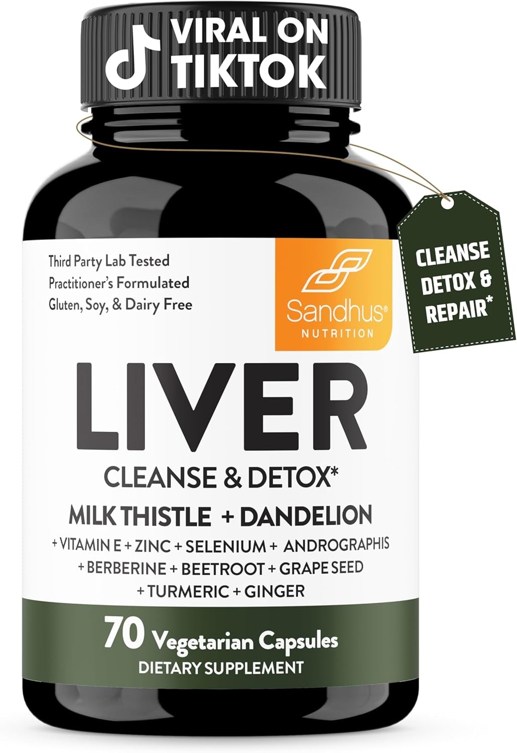 Liver Cleanse Detox & Repair S - Herbal Supplement recension och pris
