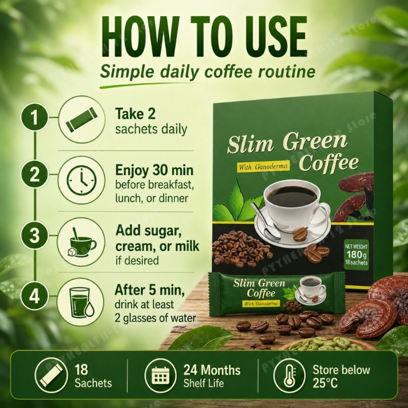 Slim Green Coffee Ganoderma Gr - Chamomile Tea recension och pris
