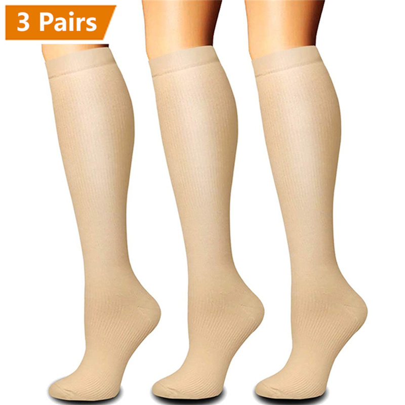 3 Pair Compression Socks Knee  - Echinacea recension och pris