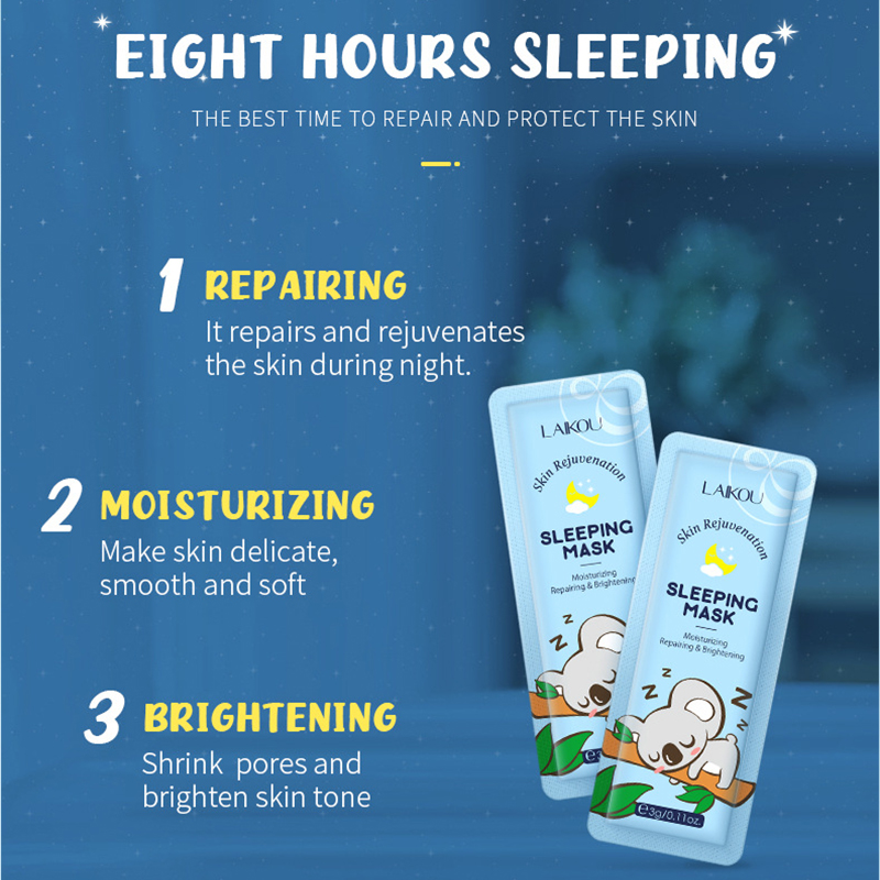 LAIKOU 7PCS Sleeping Facial Ma - Chamomile Tea recension och pris